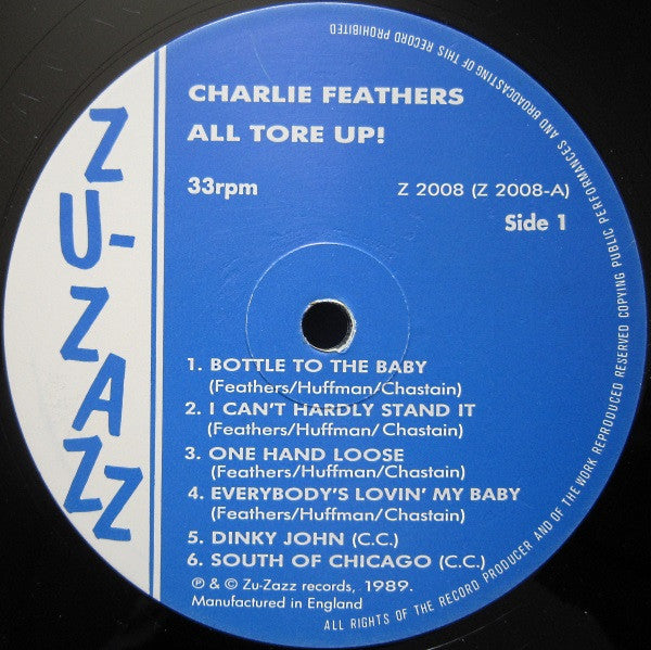 Charlie Feathers - All Tore Up! The Definitive Edition Of Rare And Unissued Recordings 1954-1964 Vinyl LP (Used)