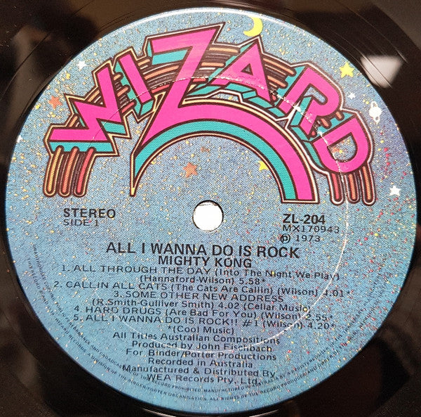 Mighty Kong - All I Wanna Do Is Rock Vinyl LP (Used)