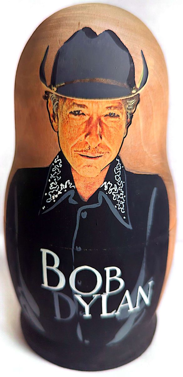 Bob Dylan - 16 cm Babushka Doll (Set of 5 Unique Nesting Dolls)