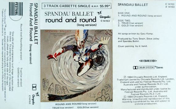 Spandau Ballet - Round & Round (Long Version) 3-Trk Cassette Single
