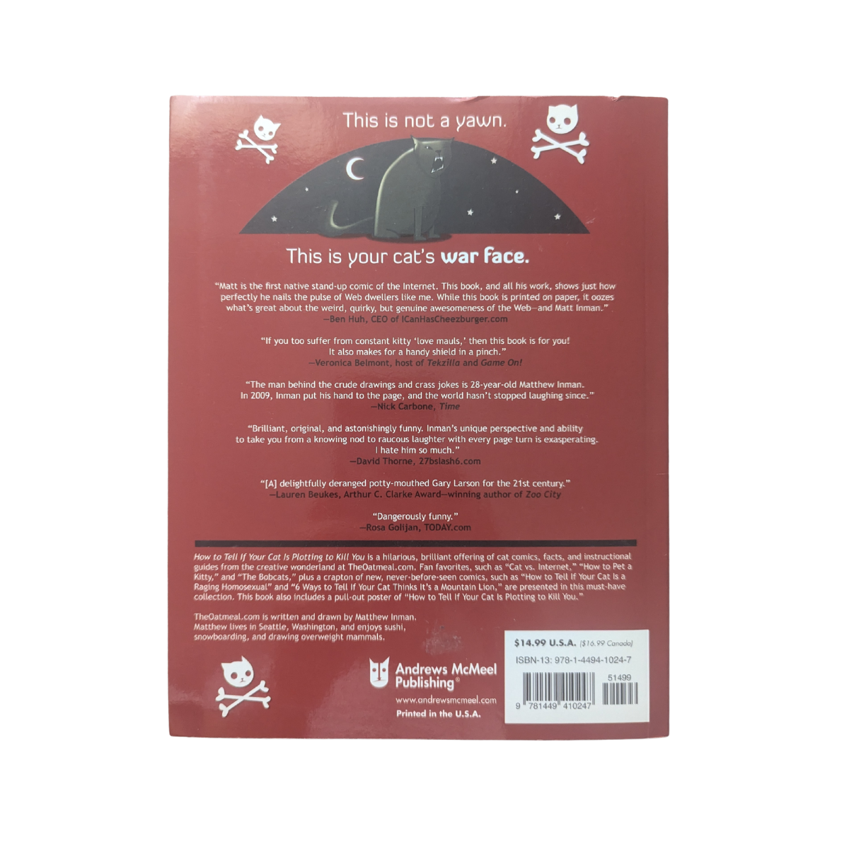 How To Tell If Your Cat Is Plotting To Kill You Book