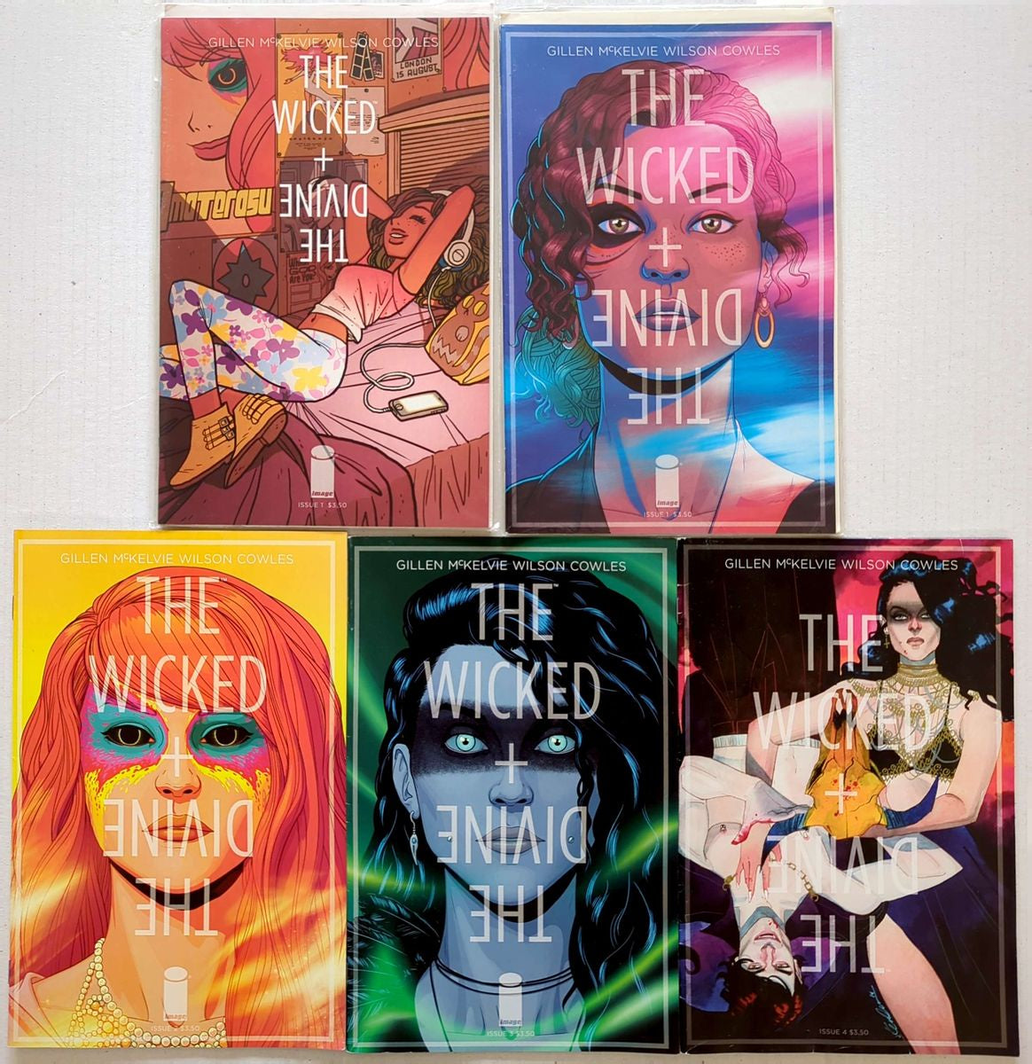 Wicked + The Divine - 5 x Image Comics #1-4 W/Variant Covers