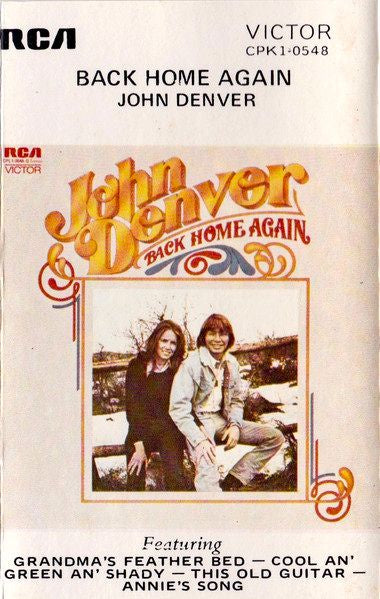 John Denver – Back Home Again Cassette Tape