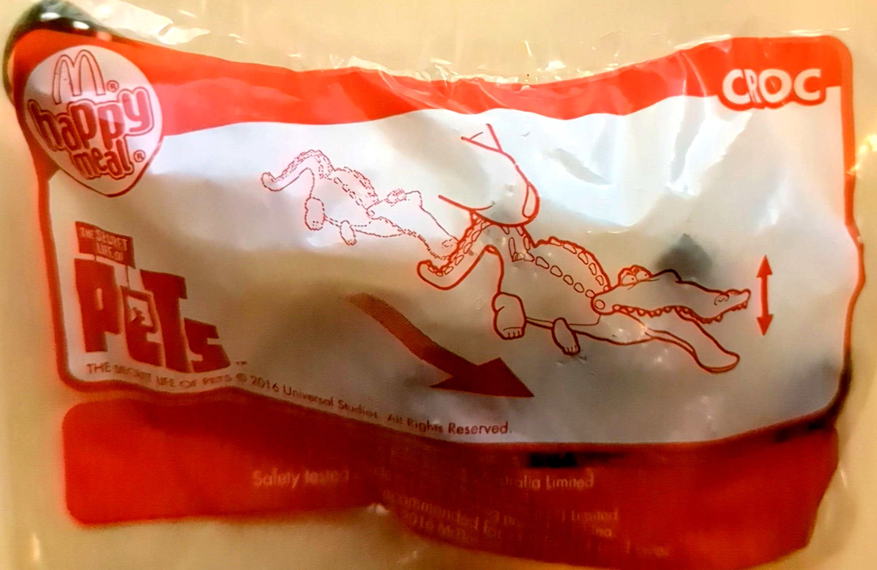 McDonalds Happy Meal Toy - The Secret Life Of Pets Croc 2016 (New & Sealed)