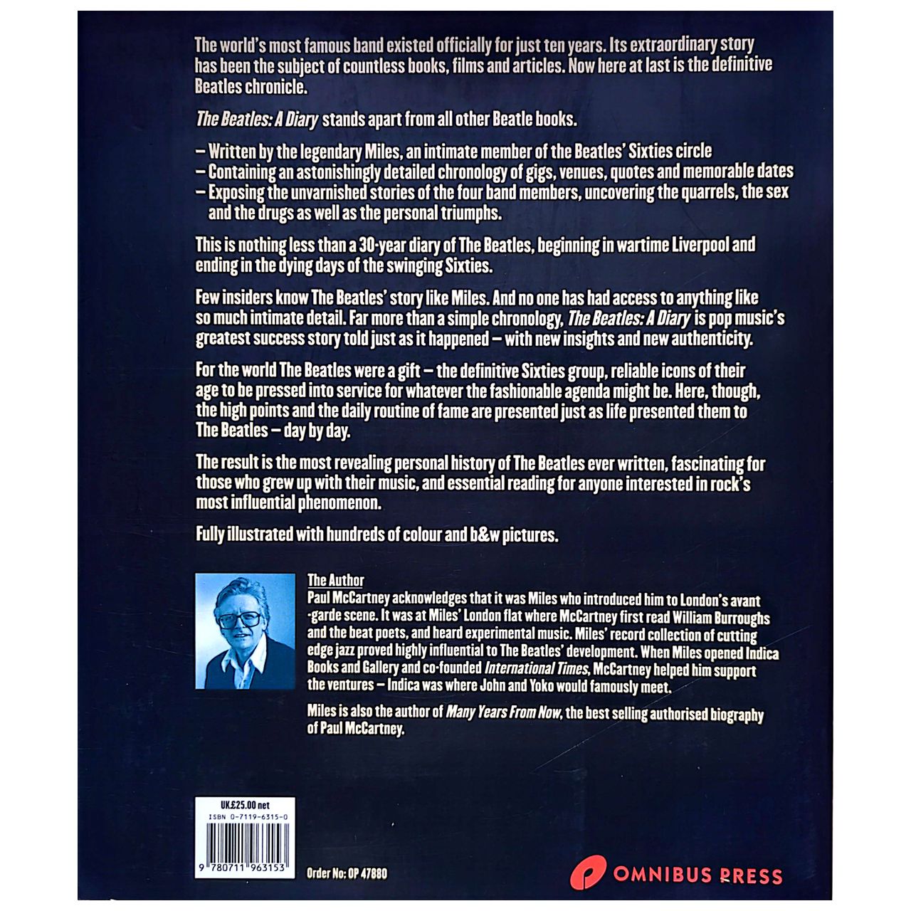 Barry Miles - Beatles Diary: Intimate Day By Day History Book 1st Ed (Used)