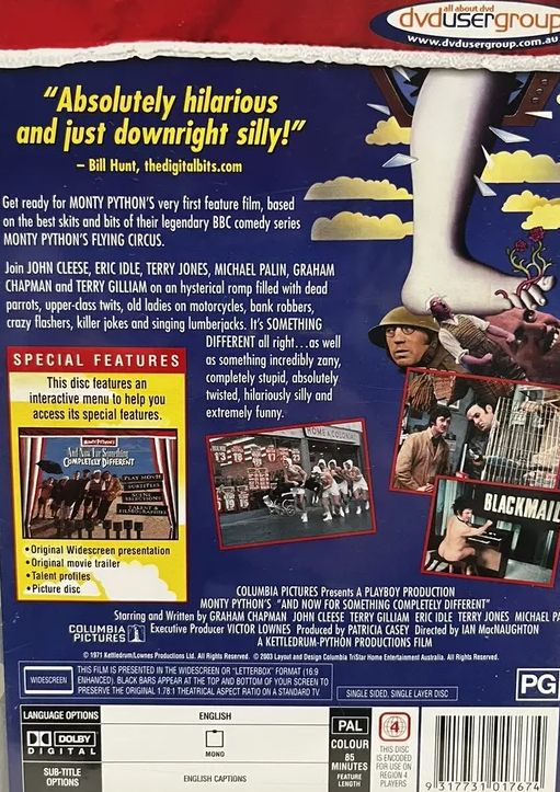Monty Python - And Now For Something Completely Different (1971) DVD (Used)