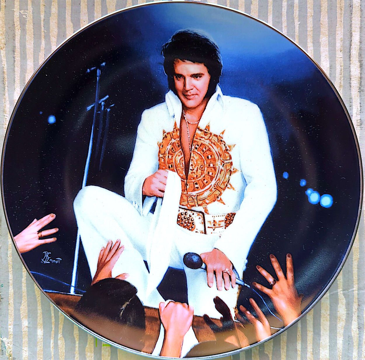 Elvis Presley - Vintage 1992 Delphi In Performance Tour Finale Indianapolis 1977 Plate #6280B w/ Original Box & COAs