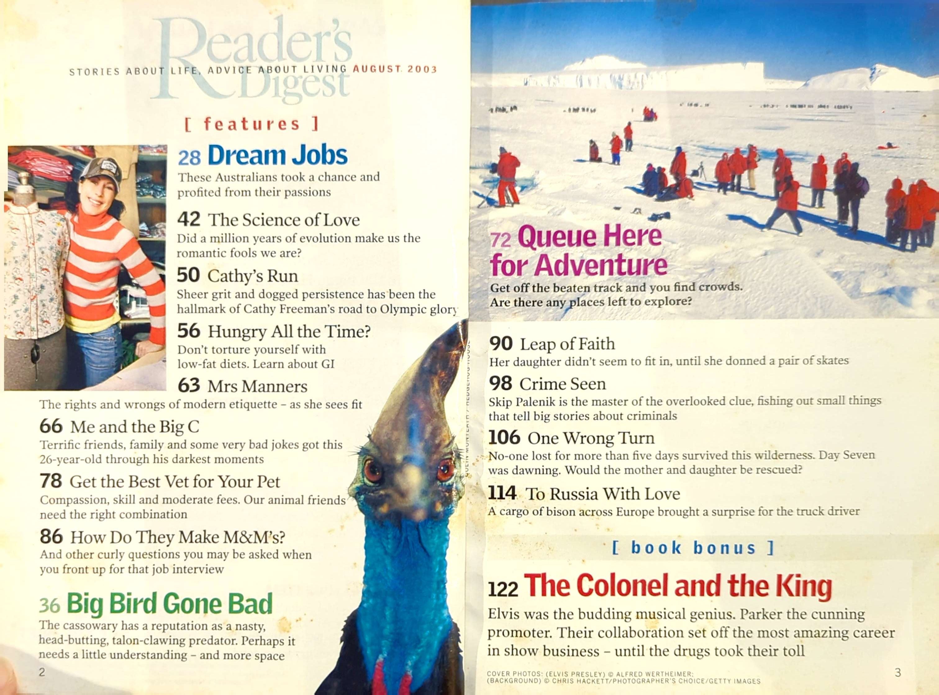 Elvis Presley - Australian Reader's Digest Magazine Aug 2003