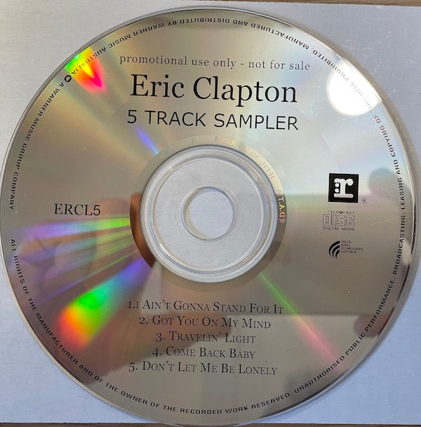 Eric Clapton - Reptile - Australian 5 Track Sampler Promo CD