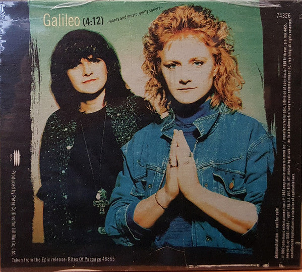 Indigo Girls – Galileo - Promo CD Single