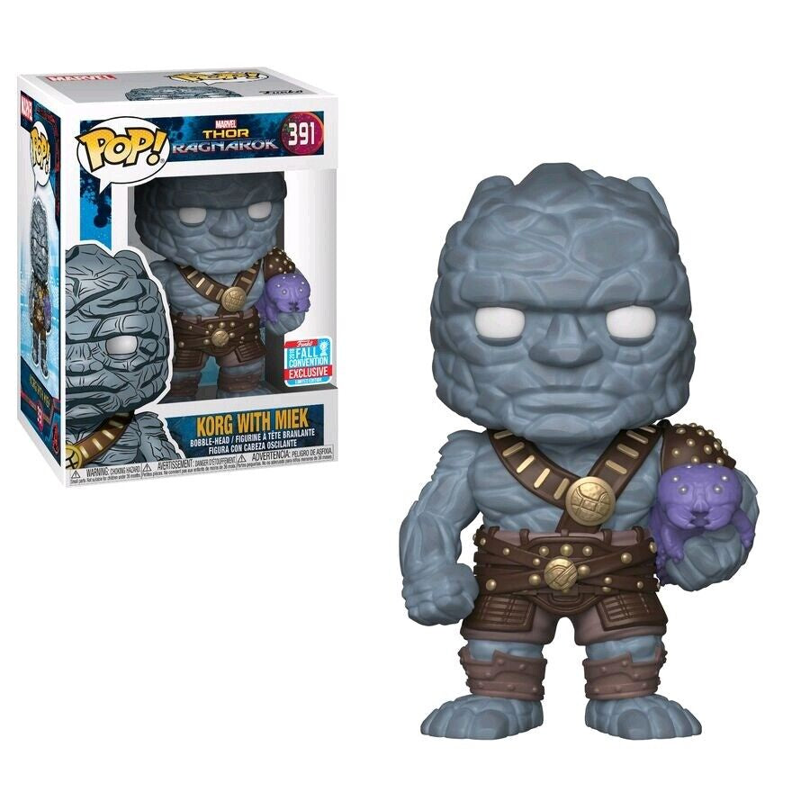 Thor 3 Ragnarok - Korg With Miek 2018 NYCC Collectable Pop! Vinyl #391