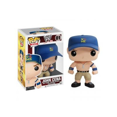 WWE - John Cena (Blue Cap) Collectable Pop! Vinyl #01 (Used)
