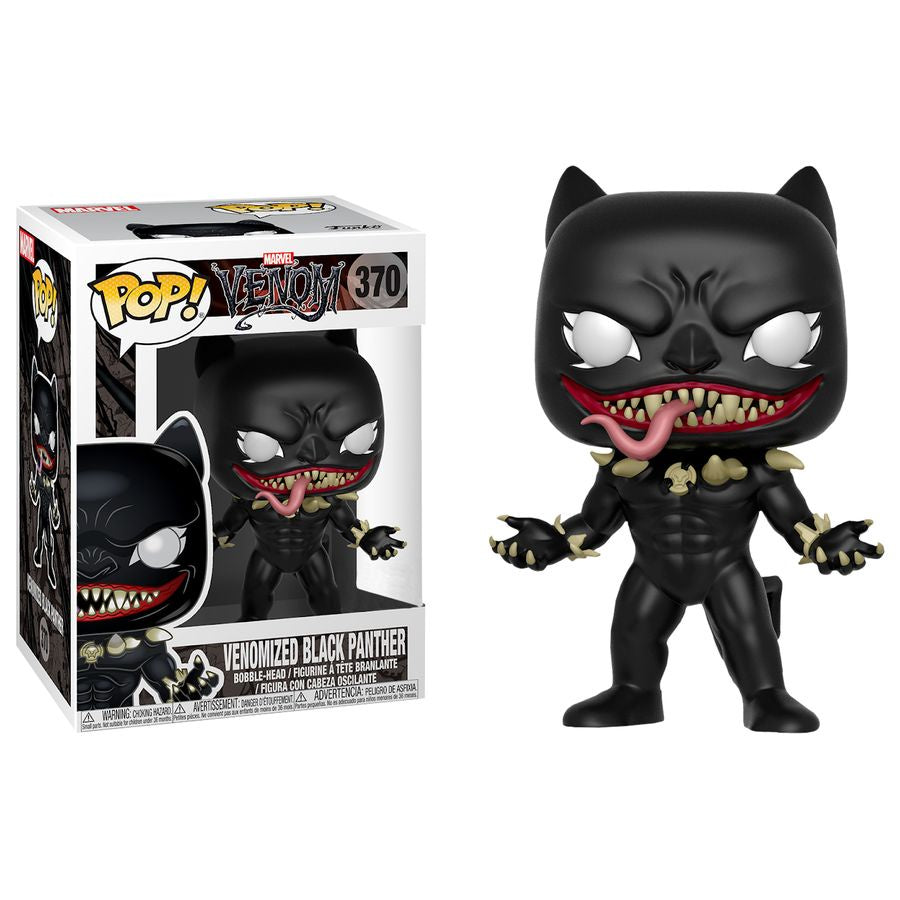 Venom (Comics) - Venomized Black Panther Collectable Pop! Vinyl #370 (Used)