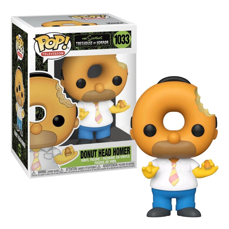 Simpsons Treehouse Of Horror - Donut Head Homer US Exclusive Collectable Pop! Vinyl #1033