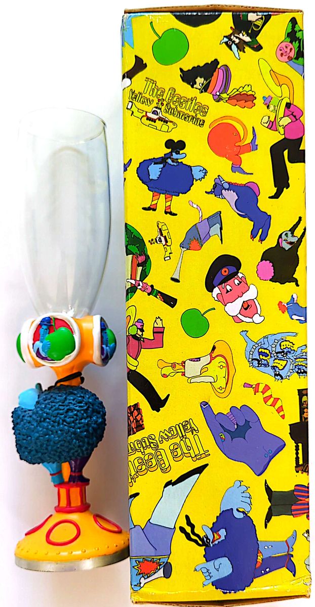 Beatles - 1999 Subafilms Yellow Submarine Goblet / Champagne Flute