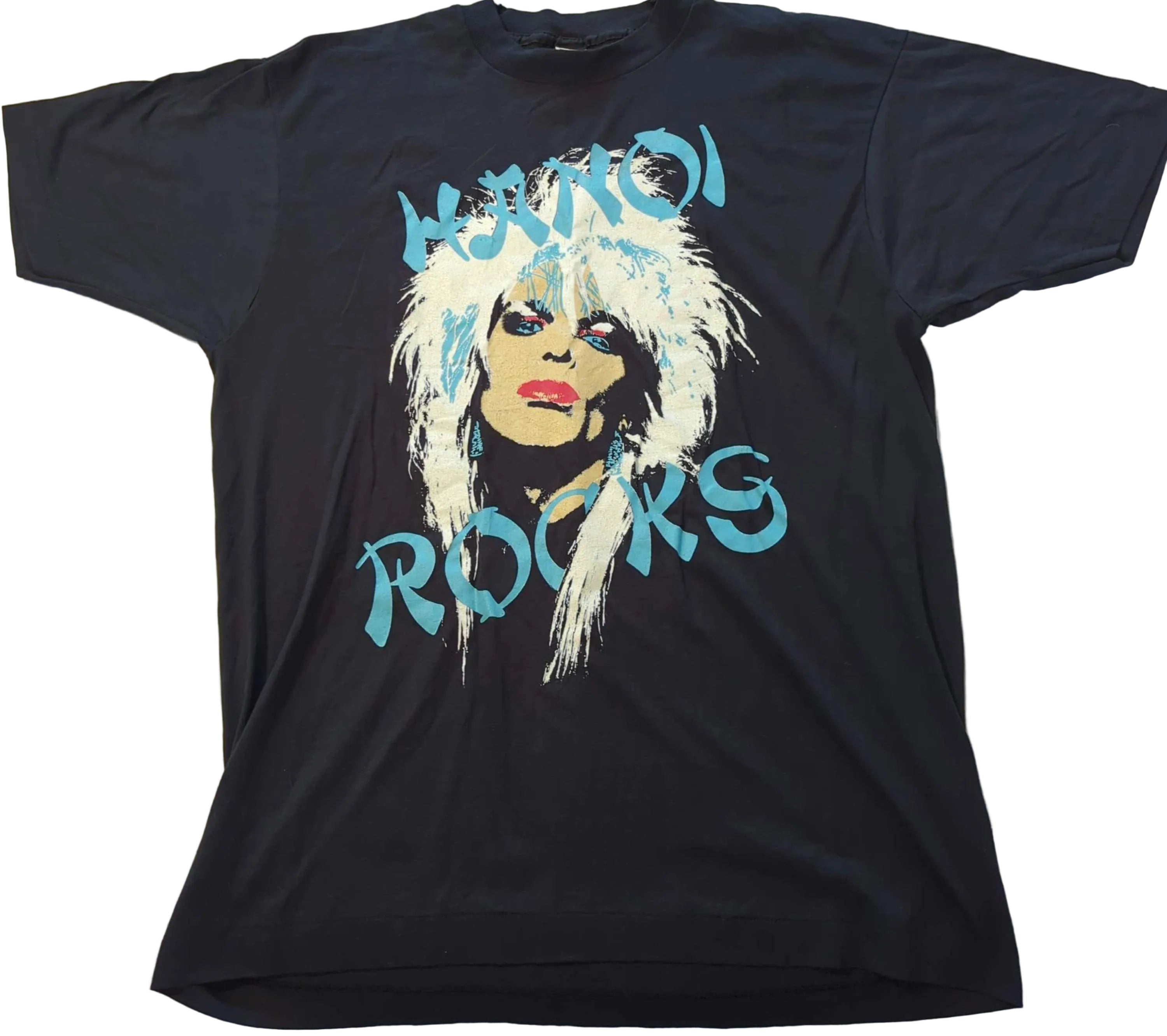 Hanoi Rocks - 1989 Michael Monroe Original Vintage Tour T-Shirt Black Size XL