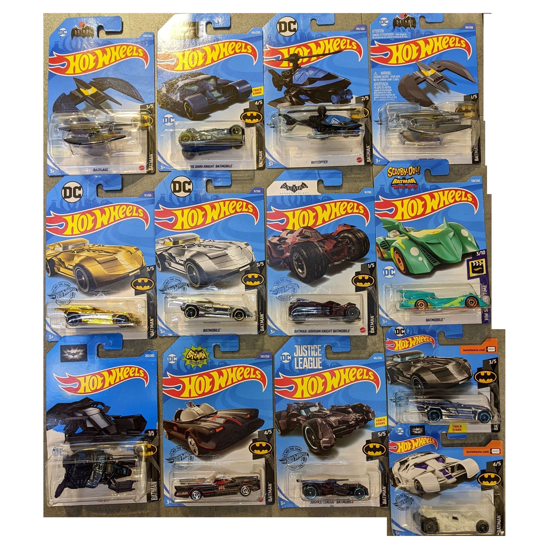 Batman - Hot Wheels Various 1:64 Scale Die Cast Cars