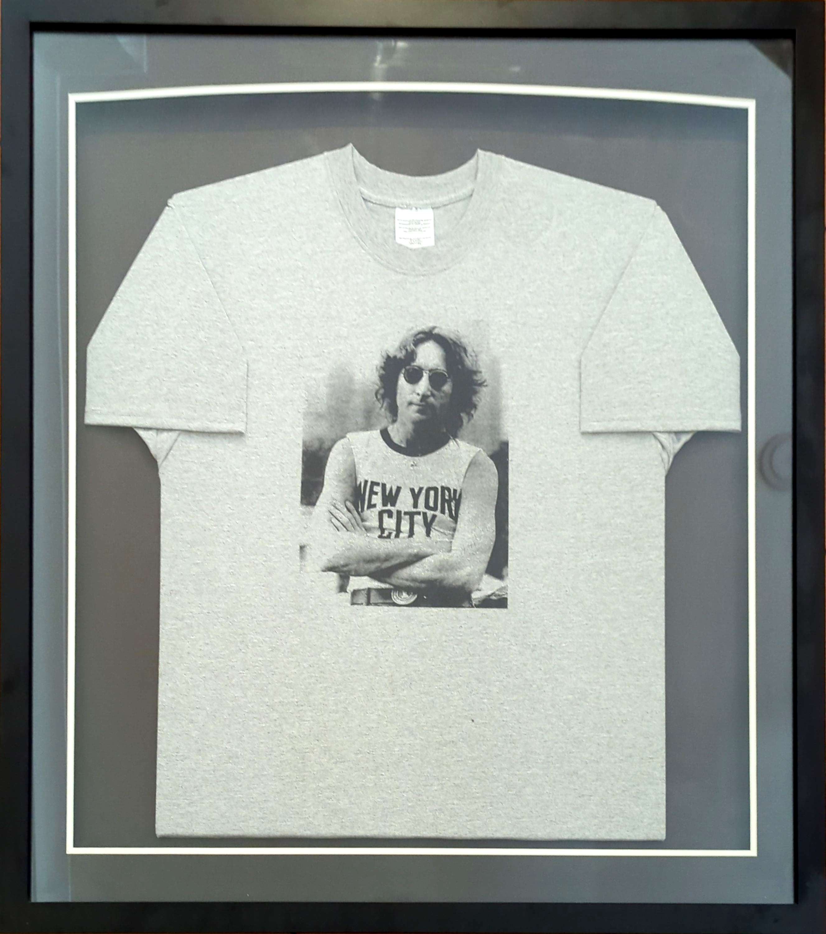 John Lennon - John Lennon New York City Large 87 x 93cm Framed T-Shirt Collectable