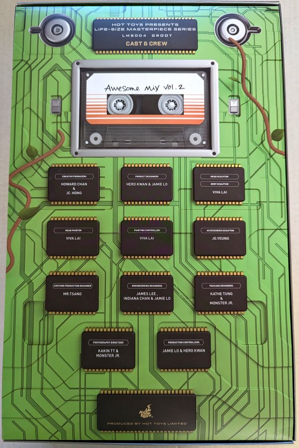Guardians Of The Galaxy Vol 2 - Groot Hot Toys LMS004 Life-Size 10 Inch Collectable Action Figure
