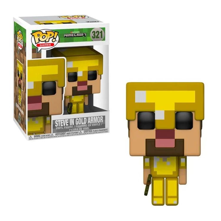 Minecraft - Steve In Gold Armor Collectable Pop! Vinyl #321