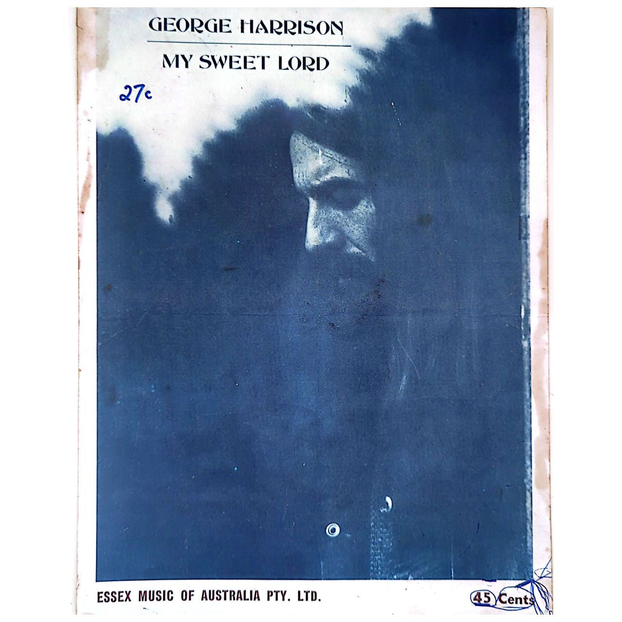 George Harrison - My Sweet Lord (1970) Australian Sheet Music (Vintage)
