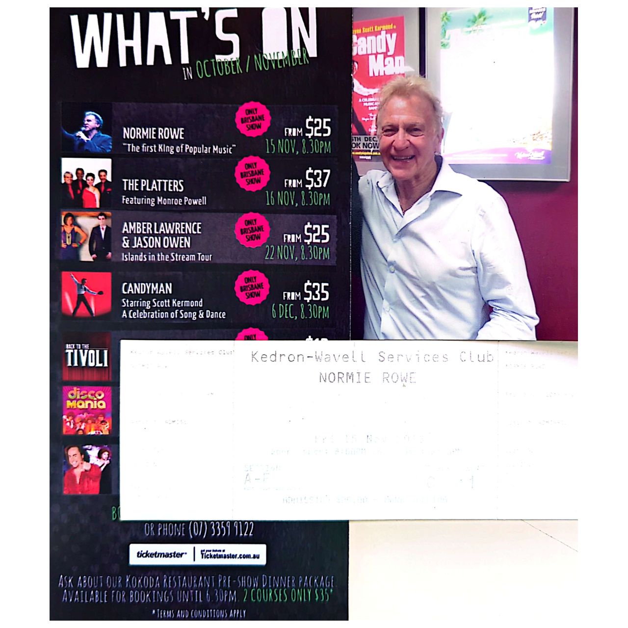 Normie Rowe - Normie Rowe Story Signed/Autographed Paperback Book (2013)