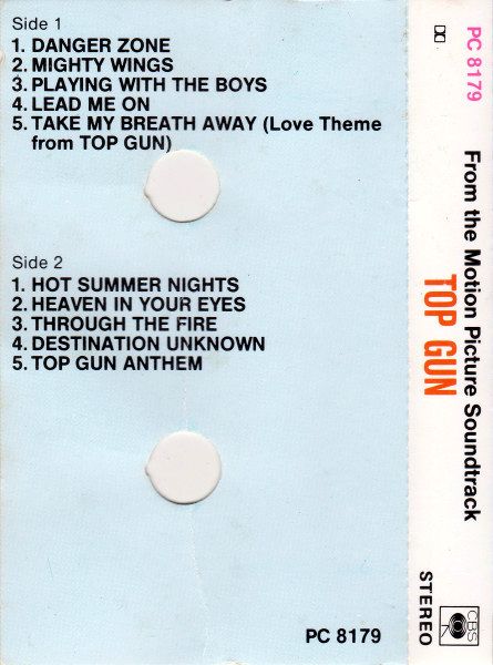 Soundtrack - Top Gun (Original Motion Picture Soundtrack) Cassette