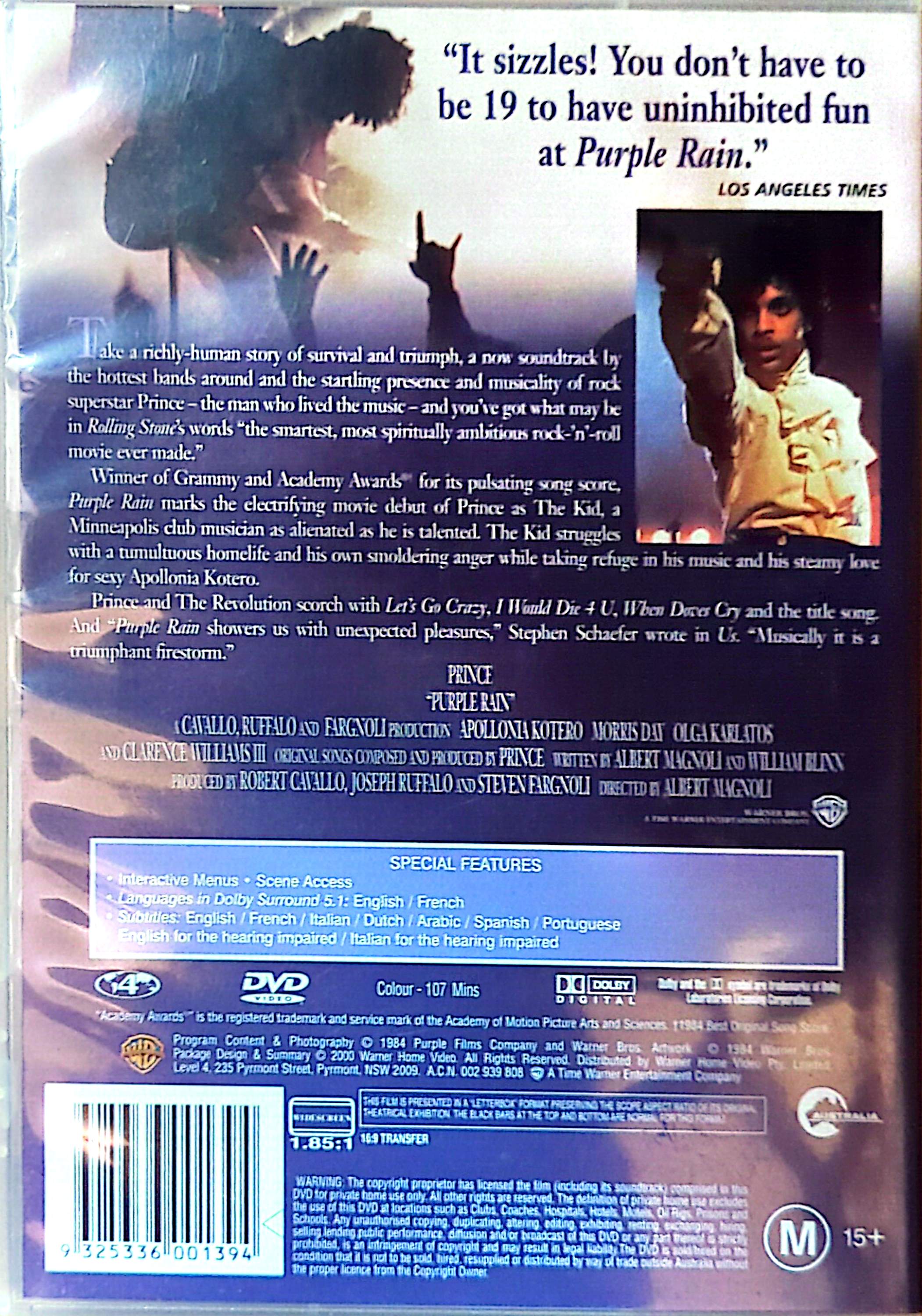 Prince - Purple Rain DVD