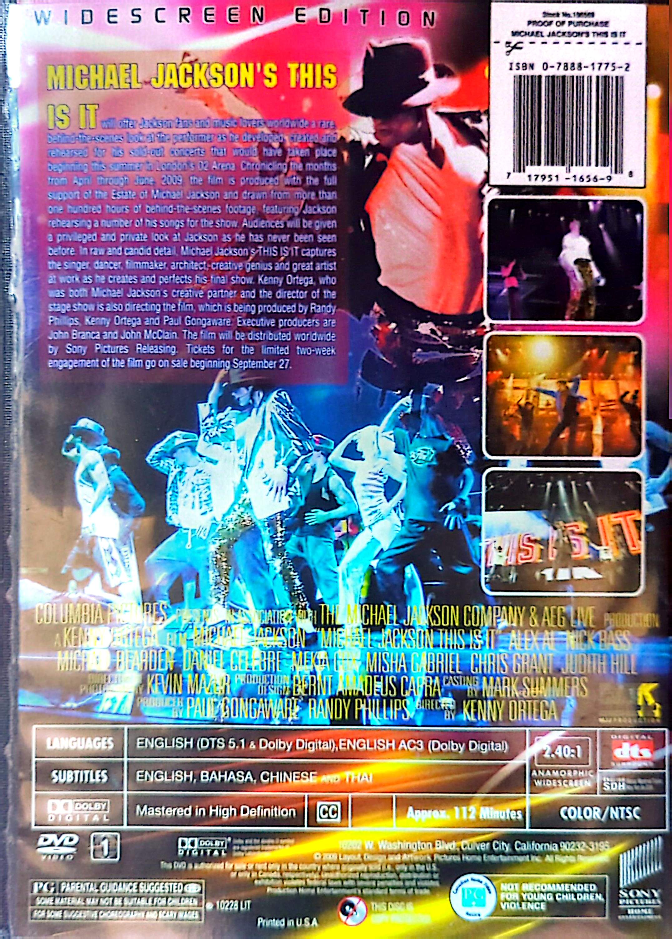 Michael Jackson - This Is It DVD