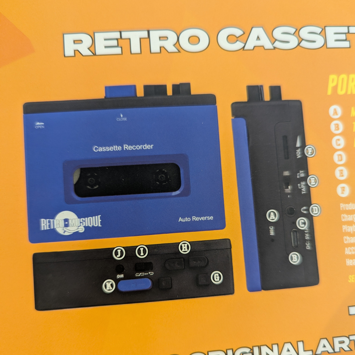 Walkman - Portable Cassette Player Blue