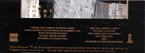 U2 - The Joshua Tree Cassette