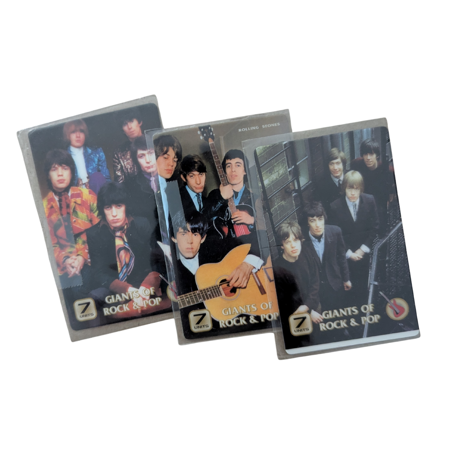 Rolling Stones - 3 x 1998 Giants Of Rock & Pop Phone Cards