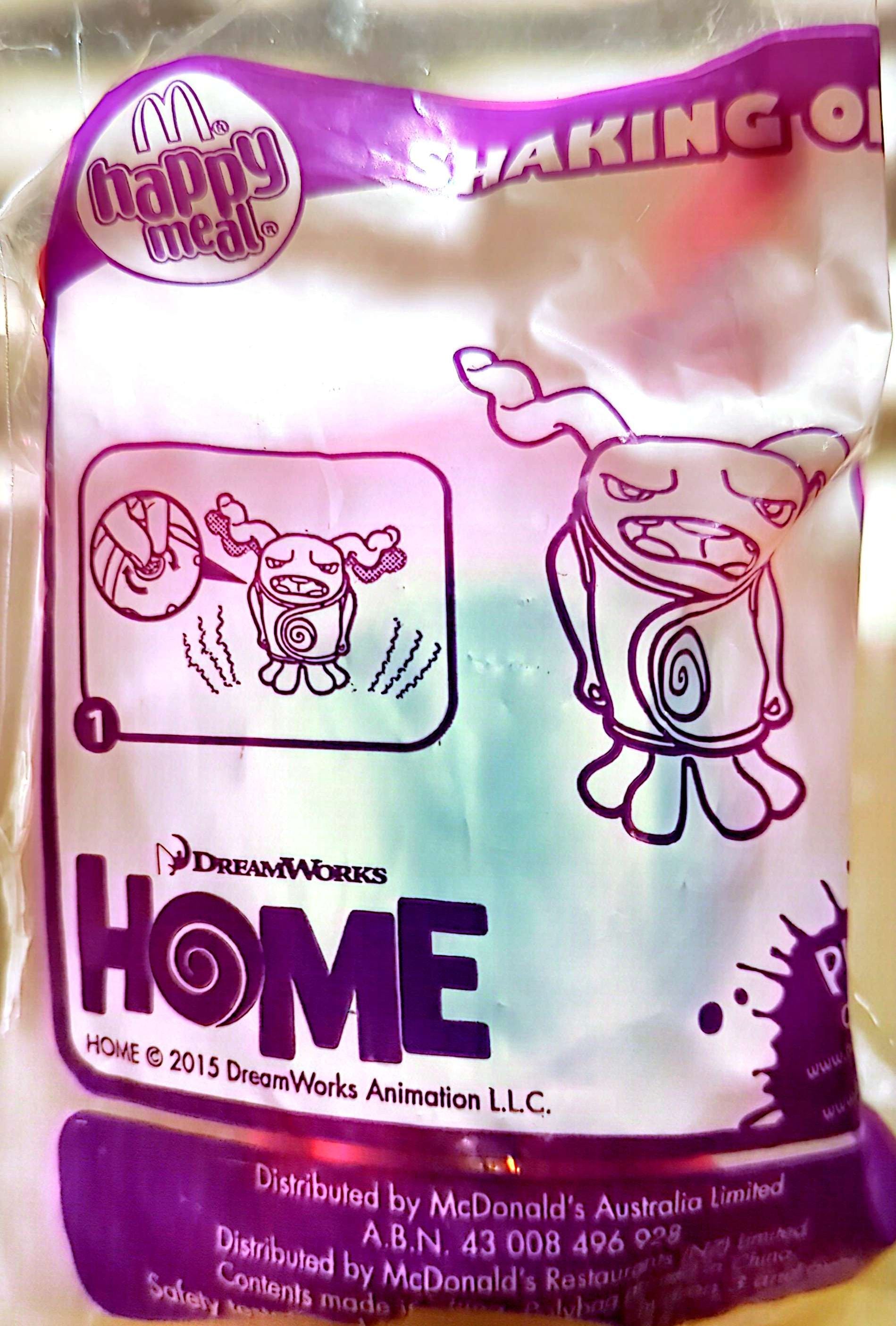 McDonalds Happy Meal Toy - Dreamworks Home Shaking Oh 2015 (New & Sealed)