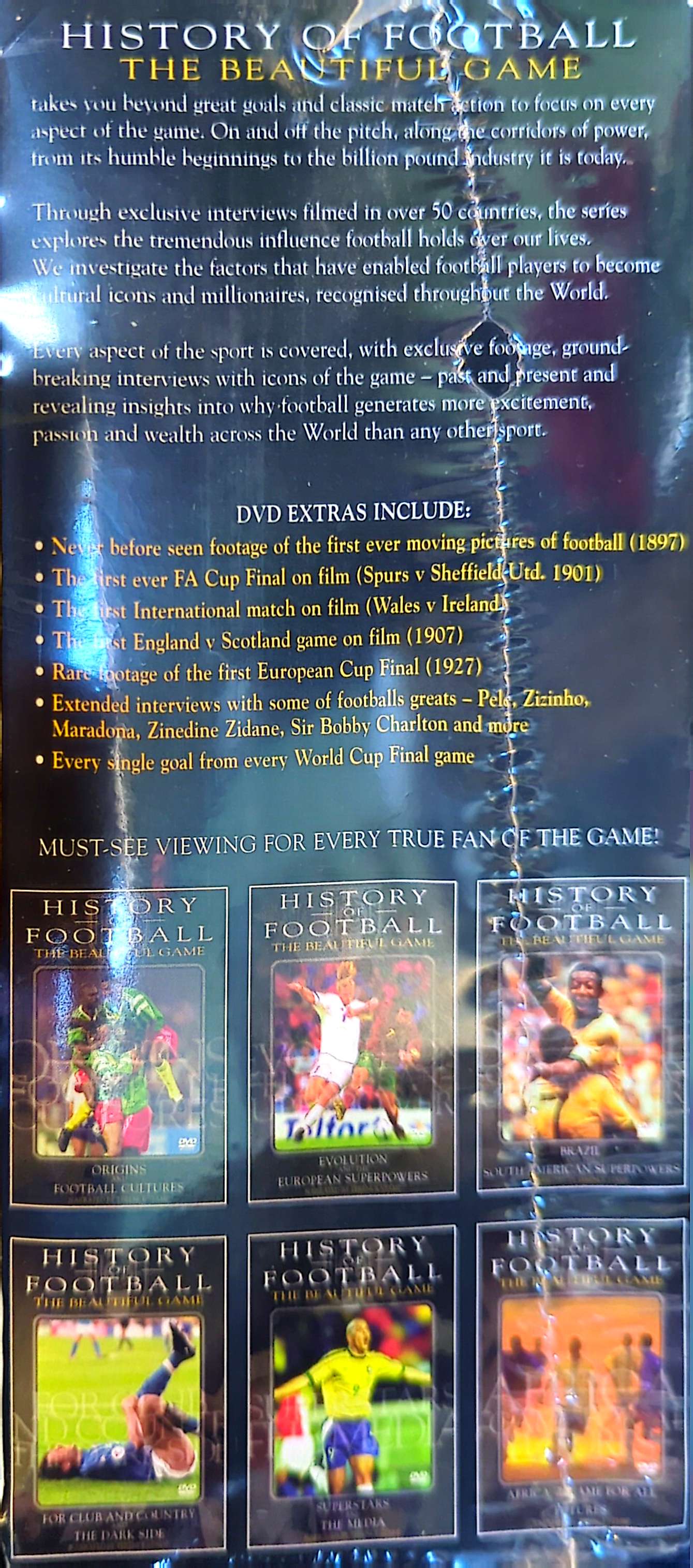 History Of Football - The Beautiful Game (Soccer) 6DVD Boxset