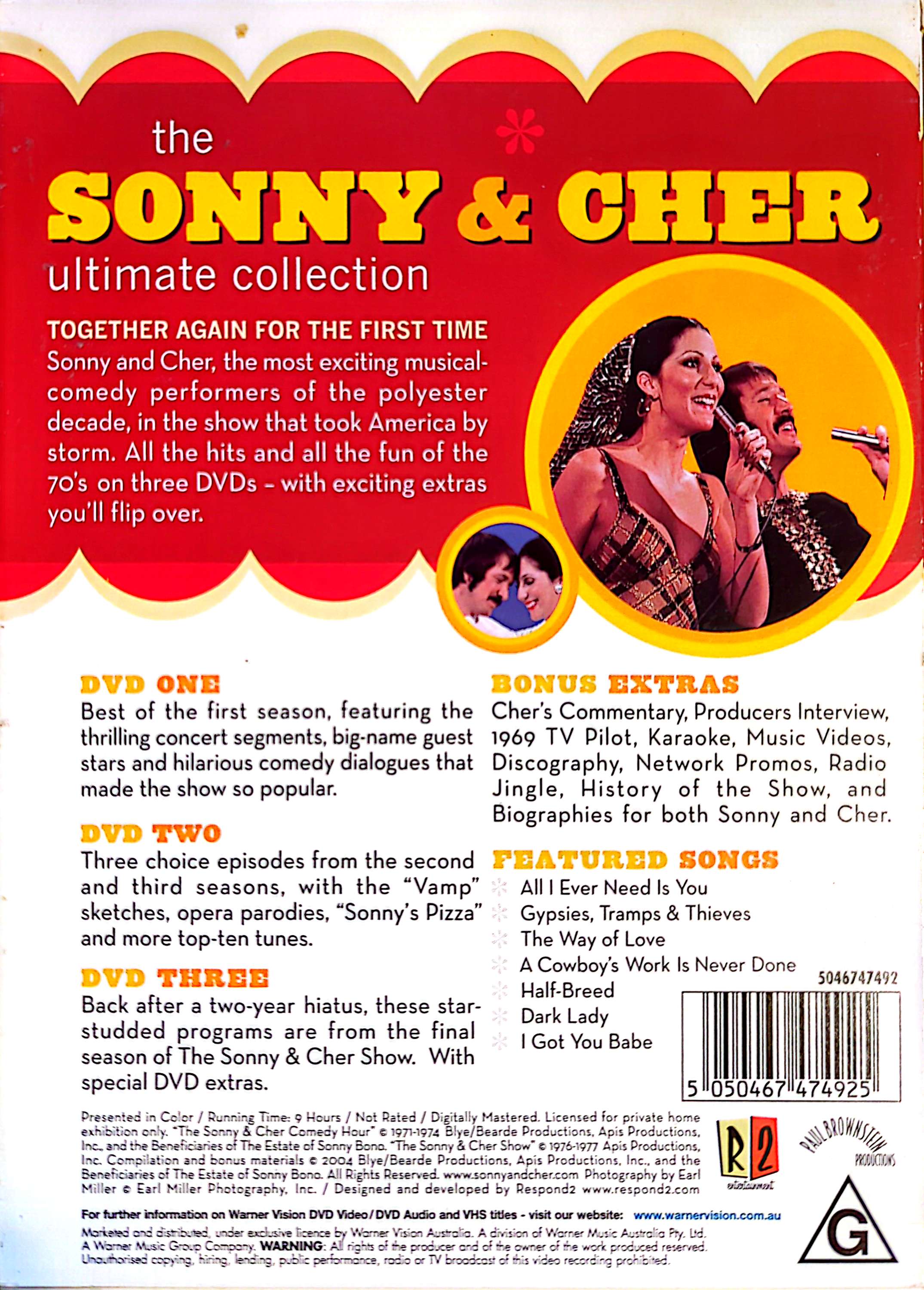 Sonny & Cher – The Sonny & Cher Ultimate Collection 3DVD Set