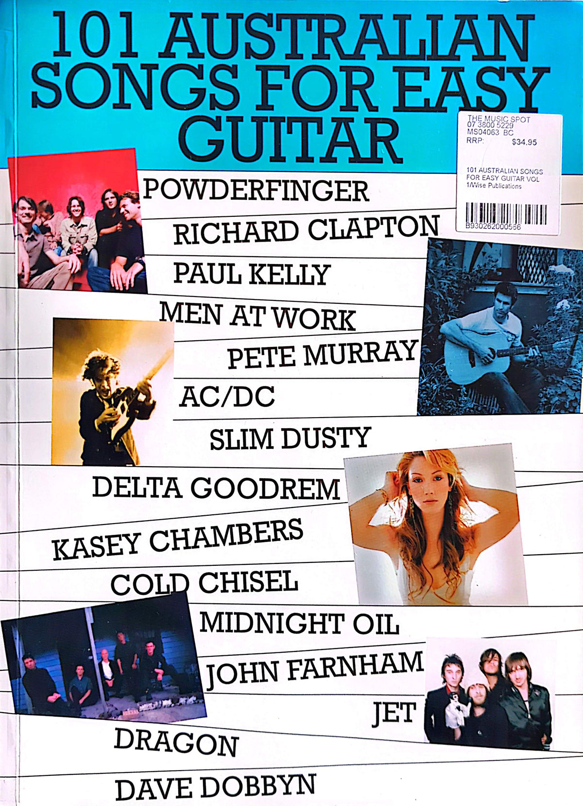 101 Australian Songs For Easy Guitar Softcover Book