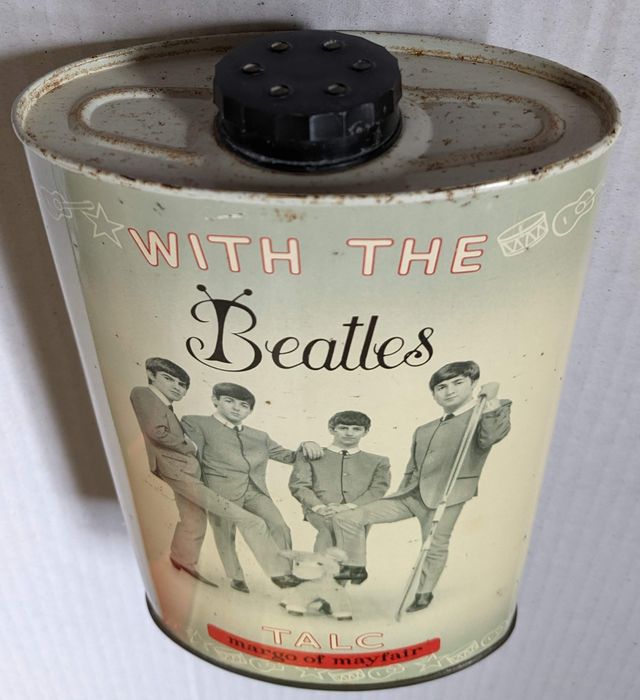 Beatles - 1960s With The Beatles Margo Of Mayfair Talc Talcum Powder Tin