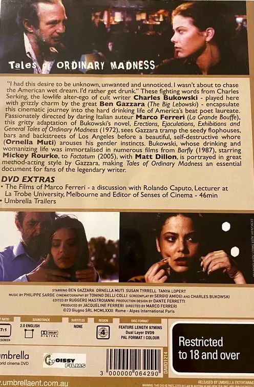 Tales of Ordinary Madness - Tales of Ordinary Madness (1981) DVD (Used)