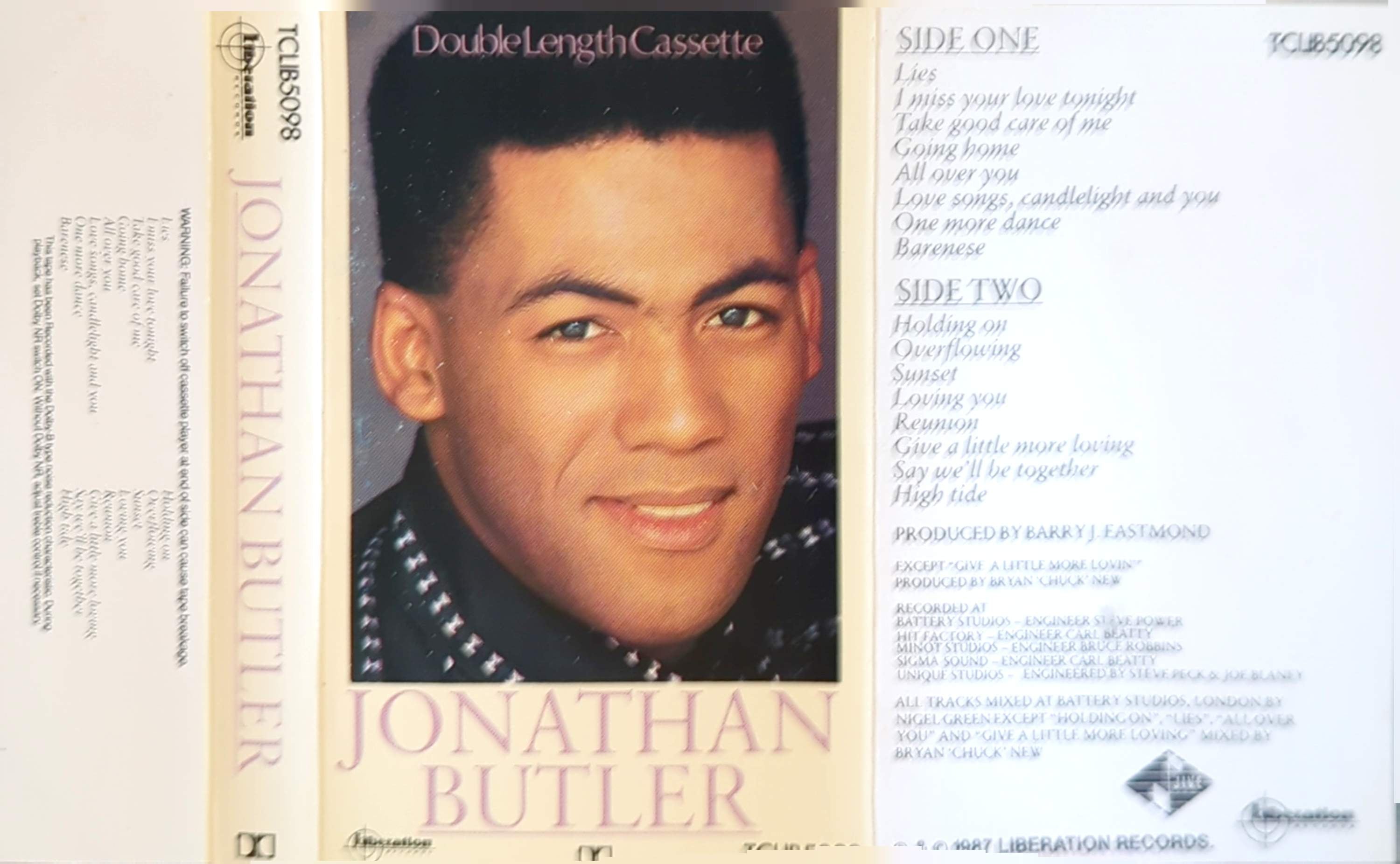 Jonathan Butler - Jonathan Butler Double Length Cassette