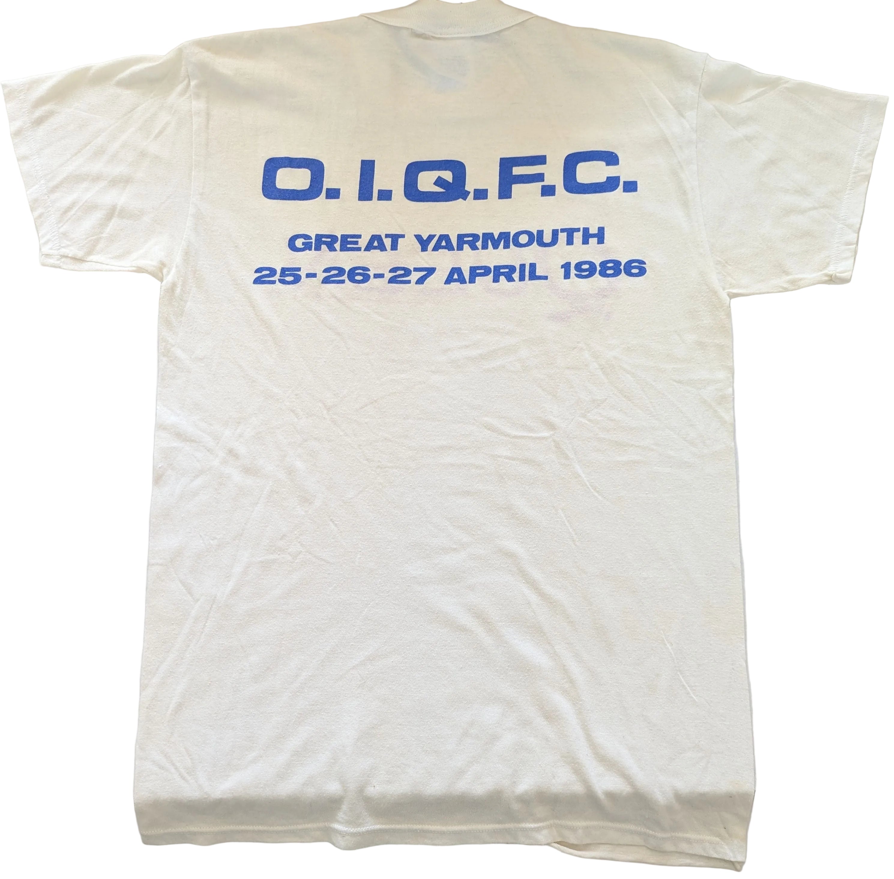 Queen - O.I.Q.F.C. 1986 Fan Club Convention Original Vintage T-Shirt White Size L