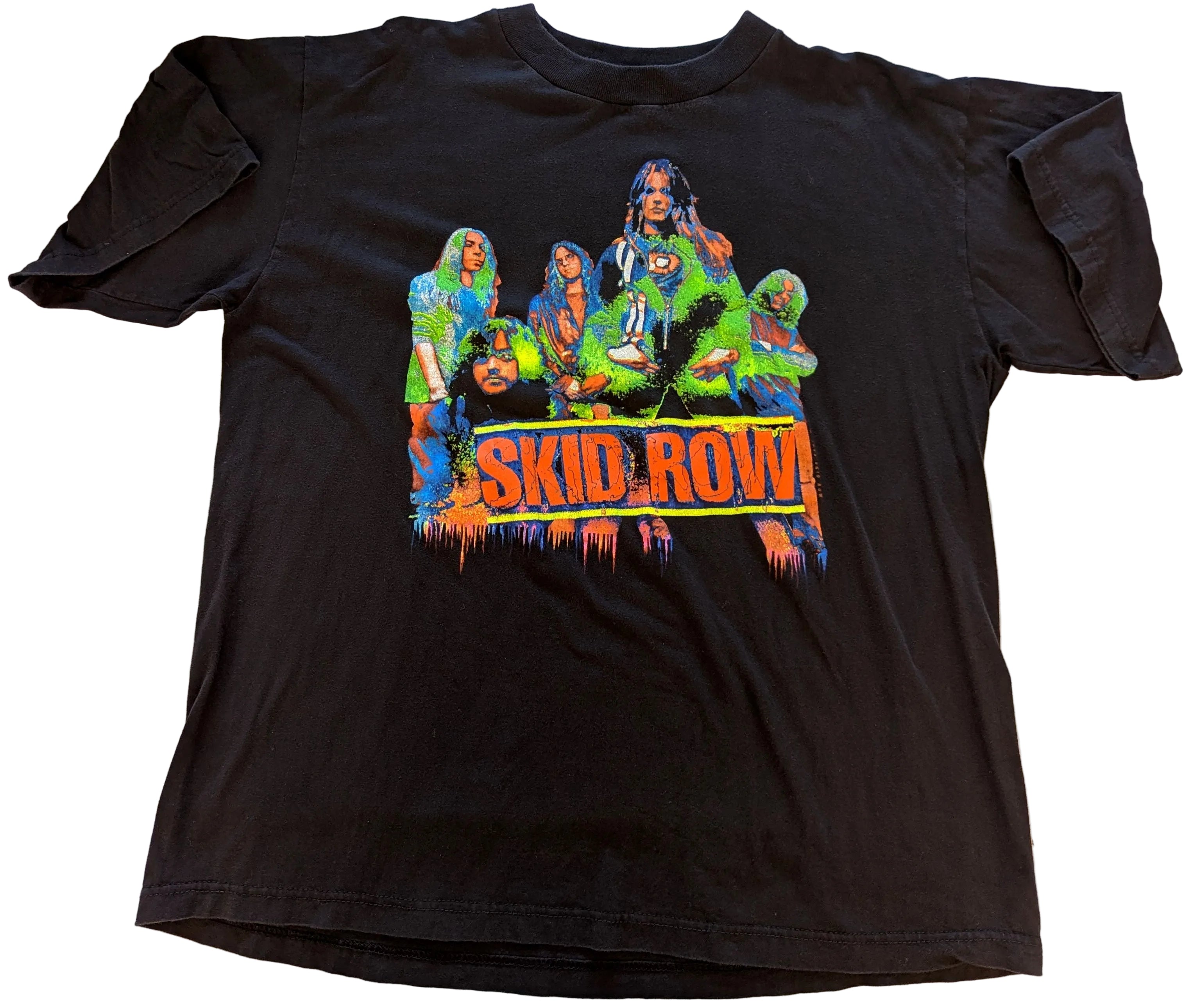 SKID ROW Sub human RACE ヴィンテージ 半袖Tシャツ Rockaway Records Australia | Skid Row - Sub Human Beings On Tour
