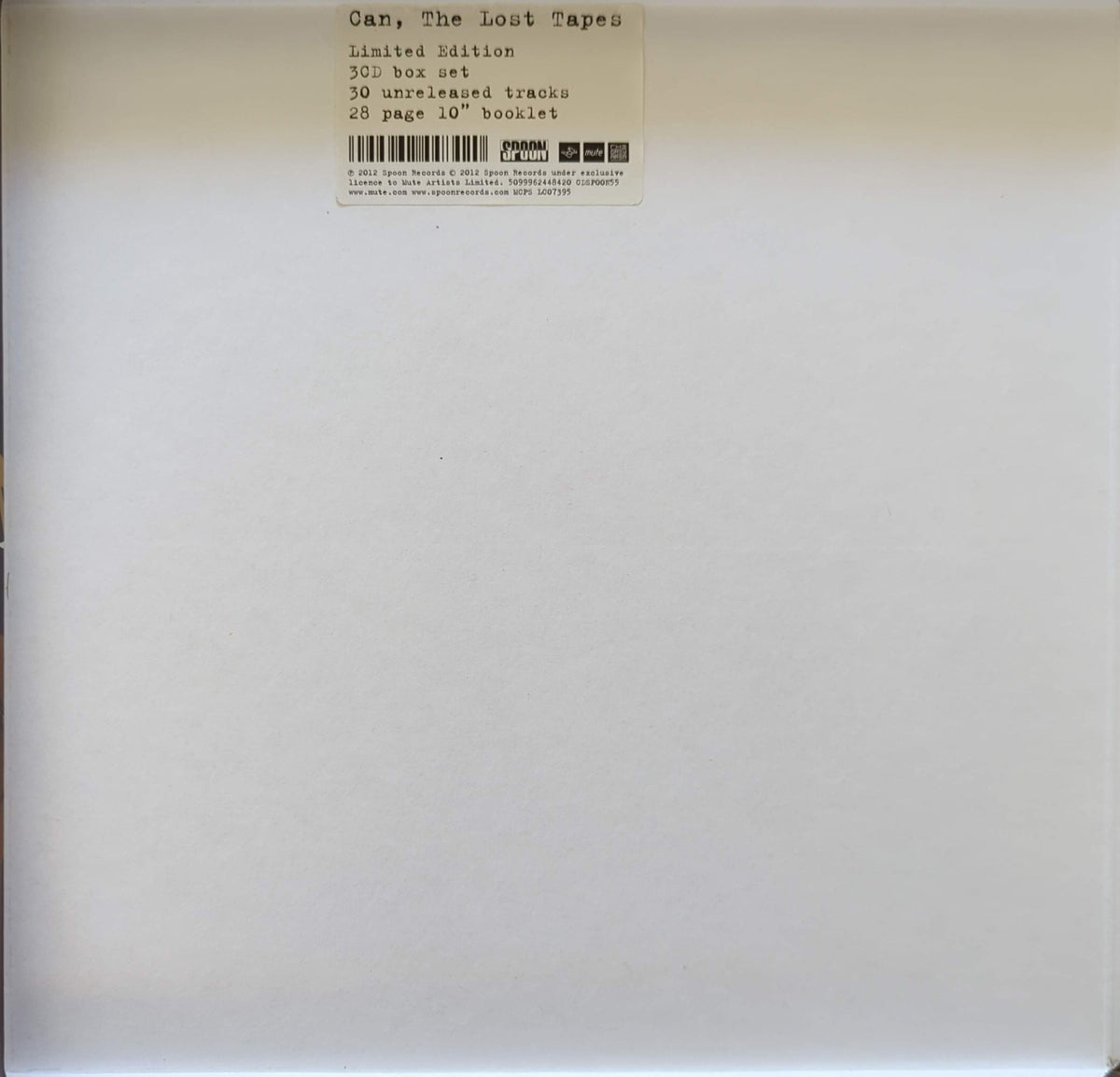 Can - The Lost Tapes Limited Edition Box Set 3CD