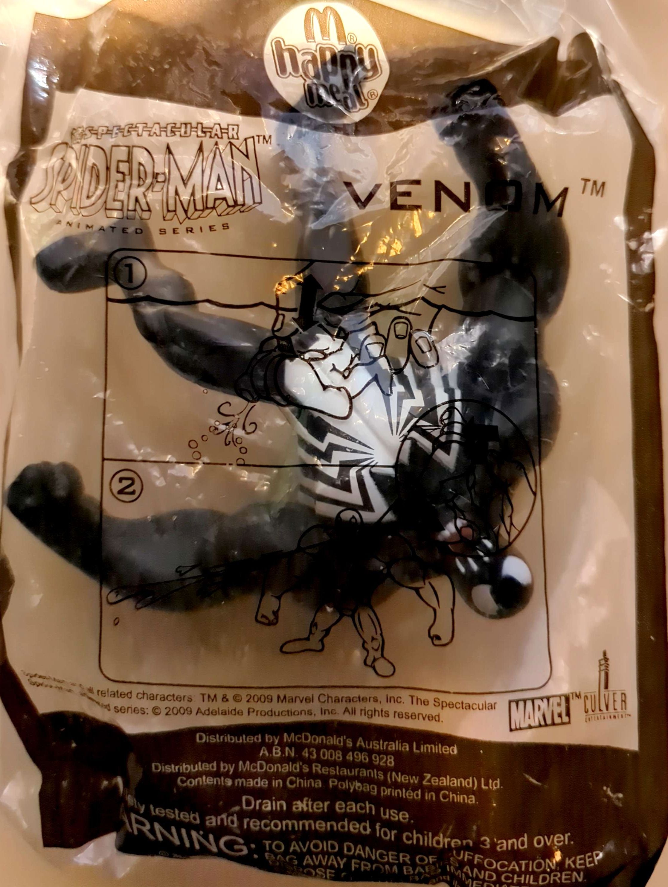 McDonalds Happy Meal Toy - Spider-Man Venom 2009 (New & Sealed)