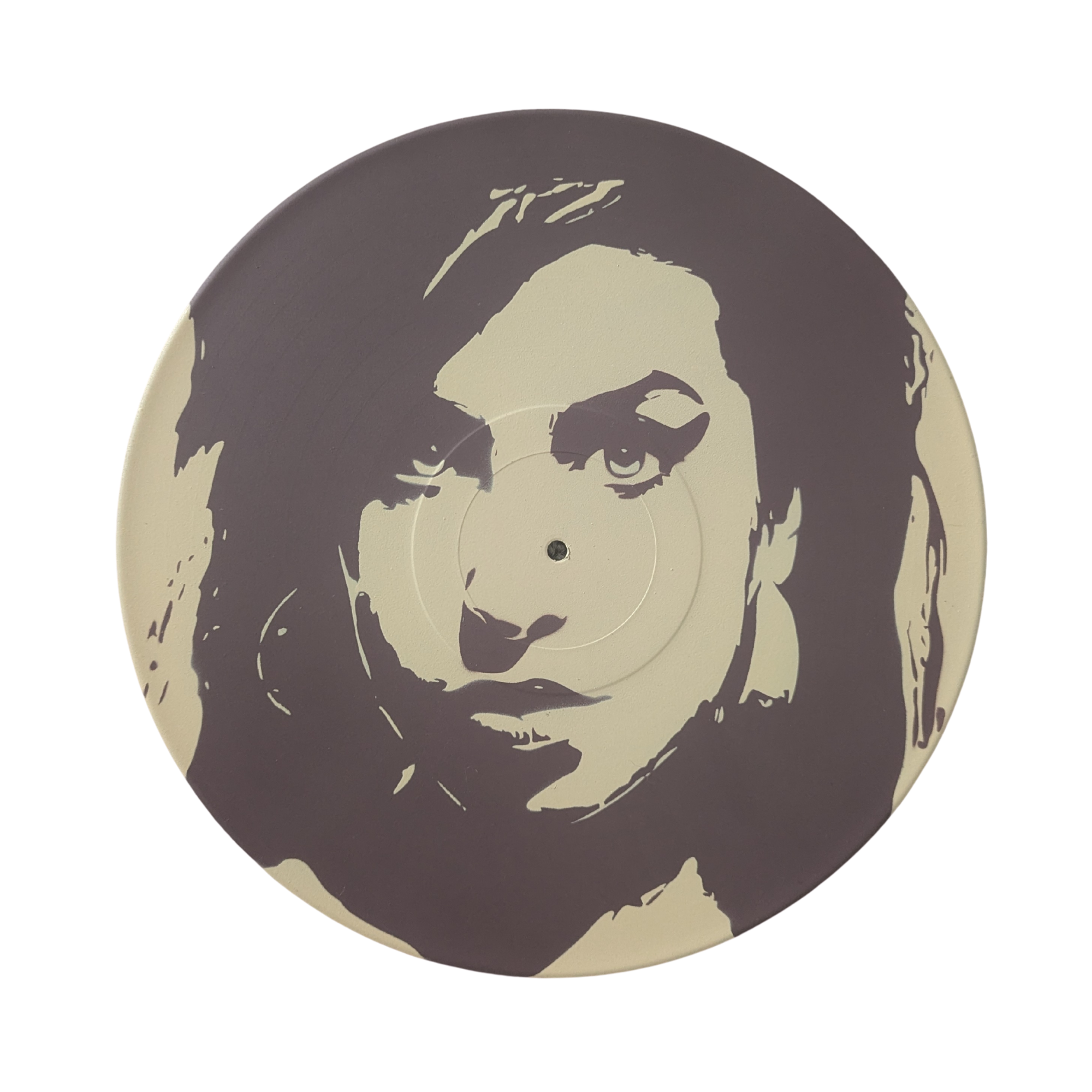 Vinyl Art - Amy Winehouse Spray-Painted Art
