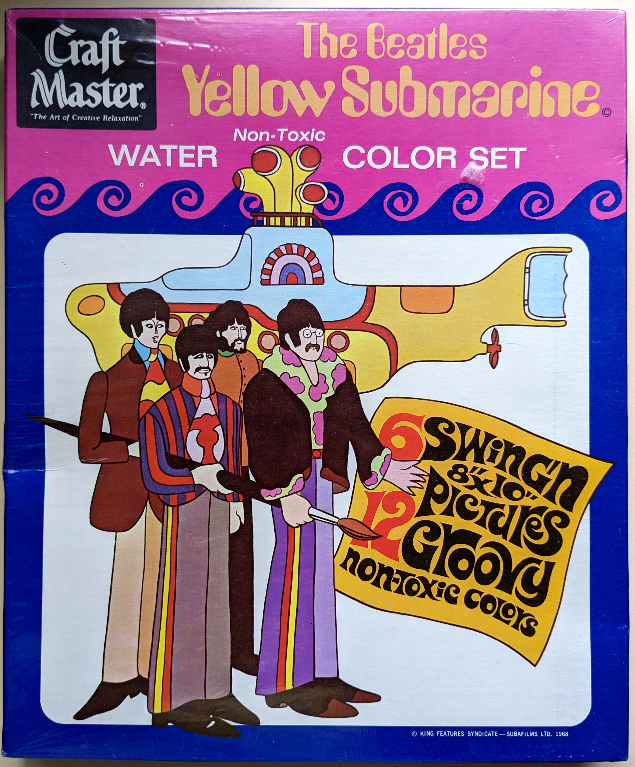 Beatles - Original 1968 Yellow Submarine Water Color Set