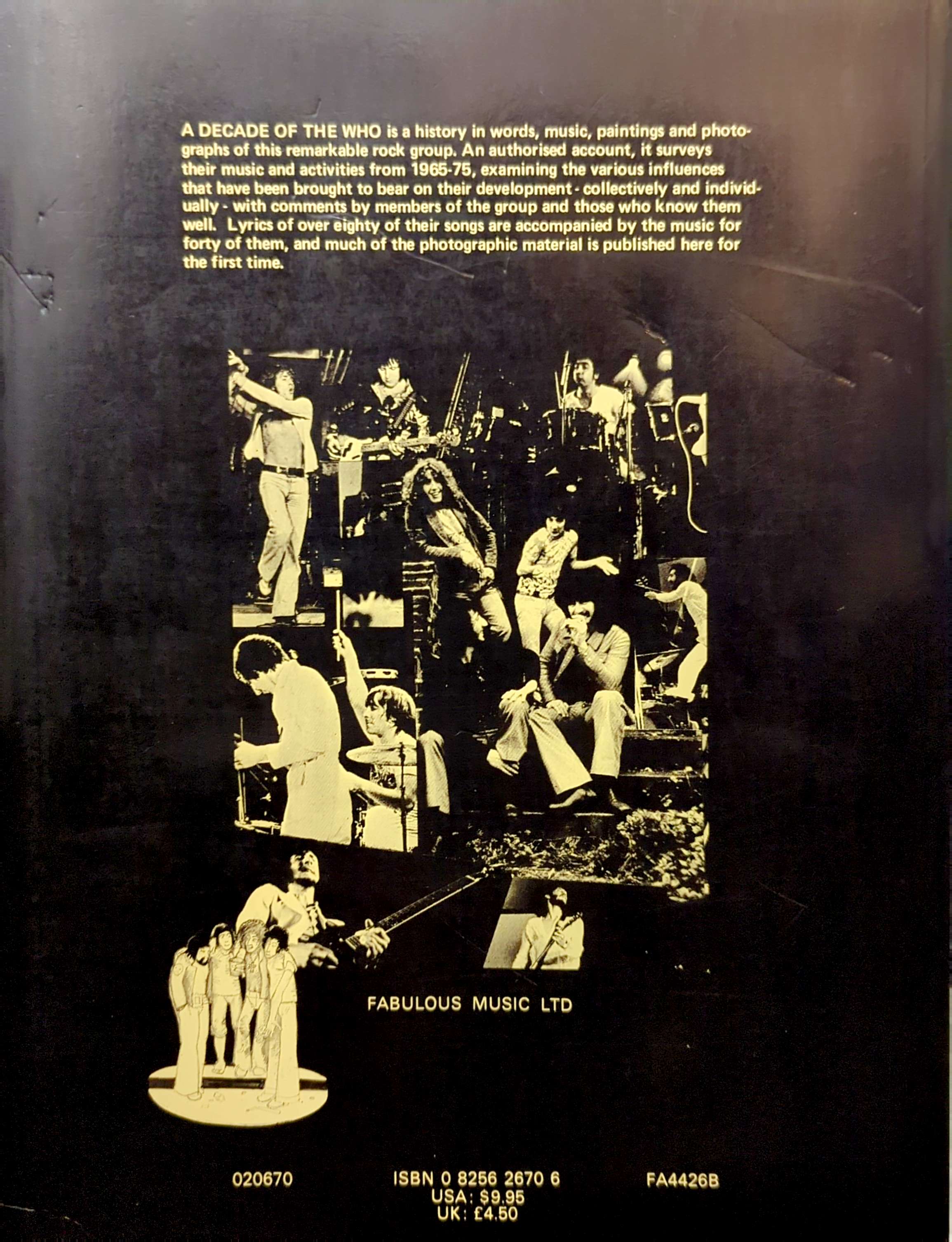 Who - A Decade Of The Who 1977 Sheet Music Tablature Book (1977)