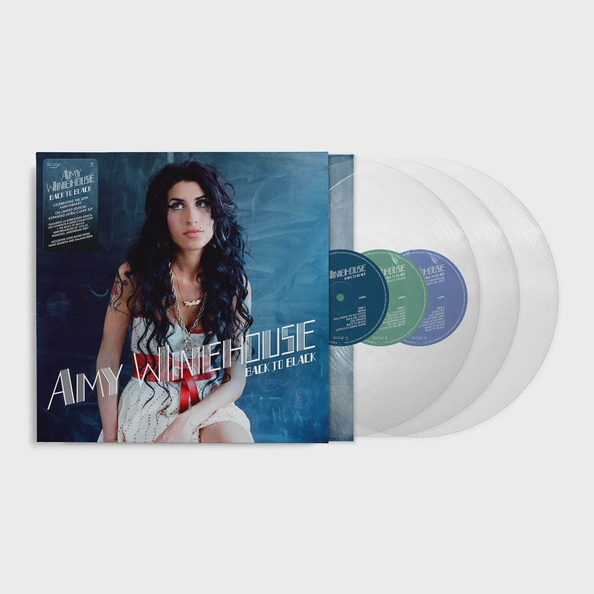 Amy Winehouse - Back To Black (20th Anniversary Deluxe Edition) Clear Coloured Vinyl 3LP