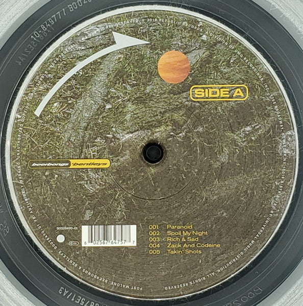 Post Malone - Beerbongs & Bentleys Clear Coloured Vinyl 2LP (Used)
