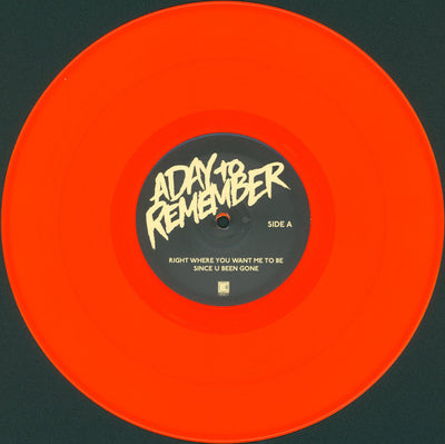 A Day To Remember - Attack Of The Killer B-Sides RSD2025 Indie Exclusive Neon Orange Coloured 10" Vinyl Single (Used)