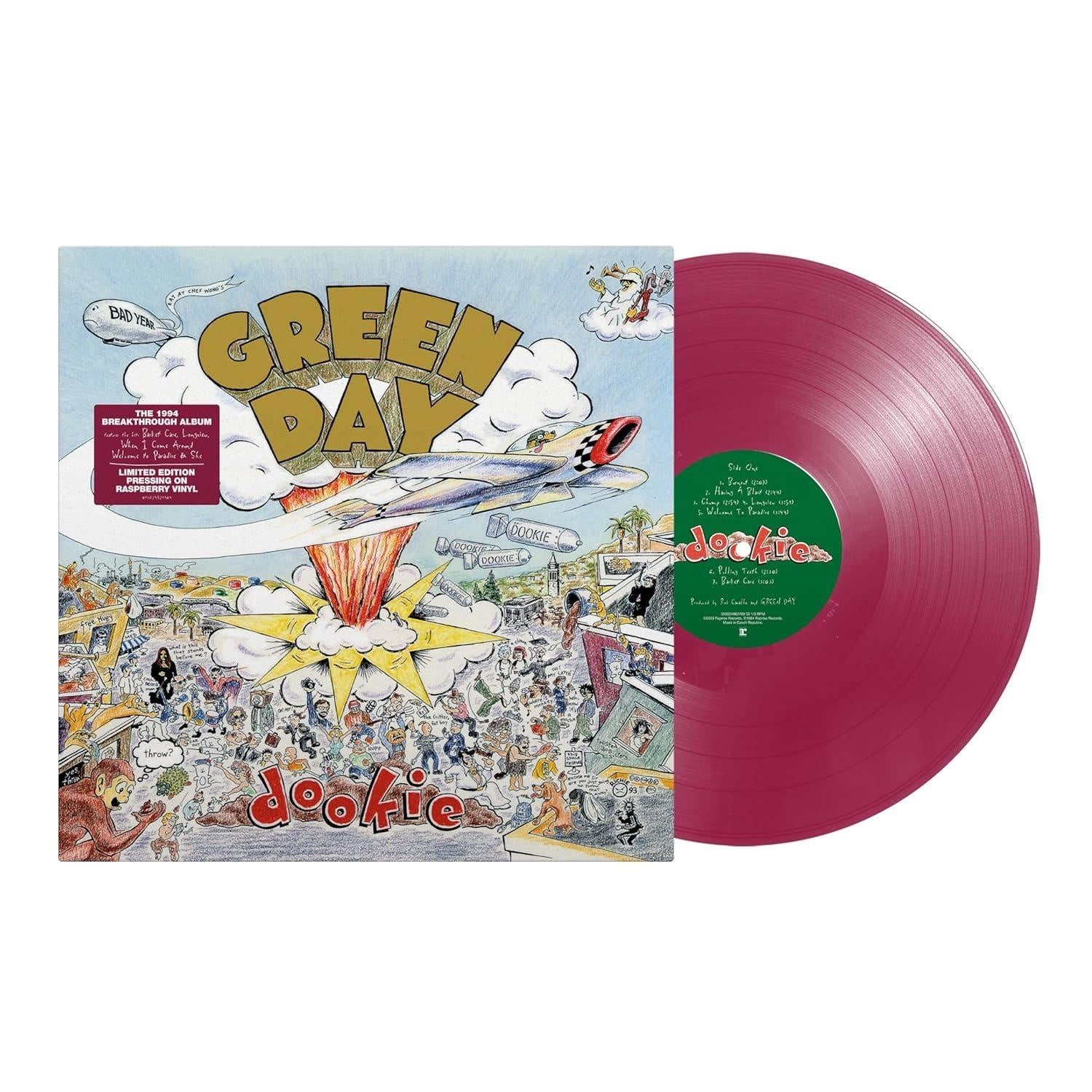 Green Day - Dookie Raspberry Coloured Vinyl LP